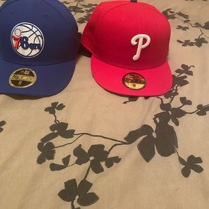 Selling two Authenticate new era hats. Never worn. Size 8.